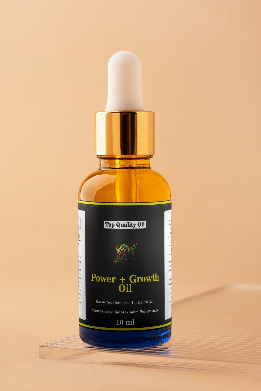 Power + Growth Men’s Vitality Oil — 100% Natural Herbal